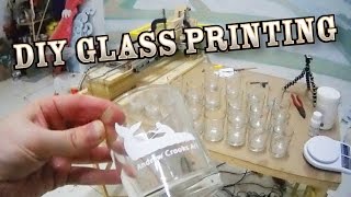 How to Print a glass bottle cylinder DIY BEST way My 15 DIY printing machine [upl. by Milinda]