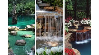 Decorating Ideas with Water p  RockeryFountainsPonds Garden Ideas [upl. by Aprilette]