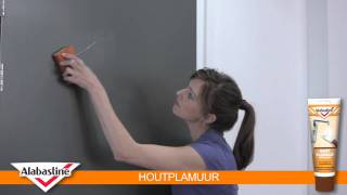 How to  Houtplamuur  Alabastine [upl. by Willy]