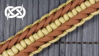 How to make a Rigid Genoese Paracord Buckle Bracelet Paracord 101 [upl. by Soma]