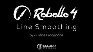 Rebelle 4 Tutorials Line Smoothing Pressure Smoothing and Sensitivity [upl. by Aticnemrac]