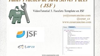 VideoTutorial 3 del Taller Práctico de Java Server Faces Facelets Template en JSF [upl. by Tudor776]