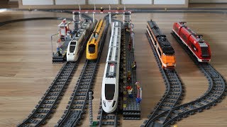 Große Lego Zugstrecke mit XXL Lego Bahnhof [upl. by Aara]