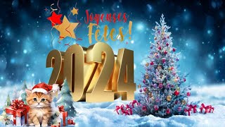 BONNE ANNÉE 2024 ღ MEILLEURS VOEUX 2024 ღ CARTE DE VOEUX ORIGINALE 2024 ✨ [upl. by Edeline]