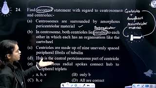 Find incorrect statement with regard to centrosome and centrioles aampnbspampnbsp Centrosomes [upl. by Eloise]