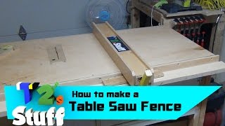 Table Saw Fence  How To [upl. by Olnton]