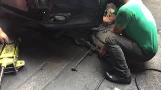 Honda jazz 2012 rack and pinion bushing repair exalta motors banawe qc eps electronic power steering [upl. by Tavia]