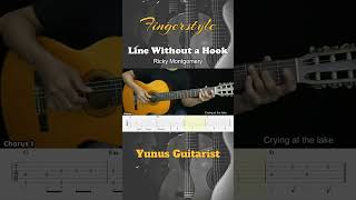 Line Without a Hook Ricky Montgomery  Fingerstyle Guitar Tutorial  TAB amp Lyrics guitar [upl. by Scornik667]