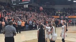 Watch Crowd Erupt As Special Needs Student Scores Final Point In Basketball Game [upl. by Comptom923]