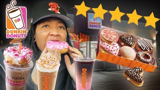 Trying Dunkin Donut’s NEW Menu Items [upl. by Statis]