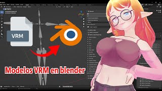 Importa modelos VRM en blender [upl. by Anerual]