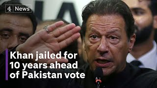 Former Pakistan PM Imran Khan sentenced to another 10 years in jail [upl. by Nnaeirrac783]