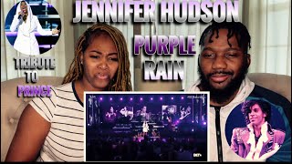 Jennifer Hudson  Purple RainTribute To Prince Our Reaction [upl. by Ellasal507]