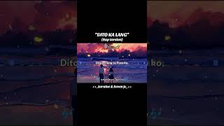 DITO KANG LANG quotRap Versionquot By Loraine amp SevenJC Prod By LC Beats ditokalang sevenjc [upl. by Latonia]