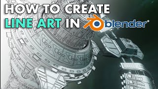 How to Create Line Art in Blender [upl. by Ifok]