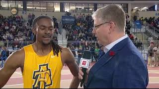 NCAA INDOOR  RANDOLPH ROSS MISSES THE WORLD RECORD IN 400M  4462 3RD ALLTIME 🤯 [upl. by Nnep42]