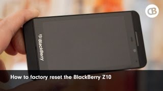 How to factory reset wipe the BlackBerry Z10 [upl. by Isnyl]