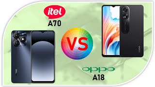 Itel A70 VS Oppo A18  Smartphone 1 Jutaan [upl. by Lolly]