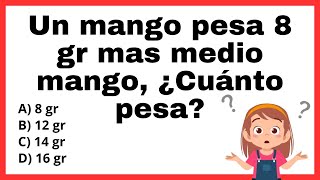 ✅👉3 Problemas de Razonamiento ✅¿Podrás Resolverlos [upl. by Vevina]