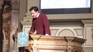 Ben Aldridge reading at the Sick Children’s Trust Christmas Concert 2018 [upl. by Ayel]