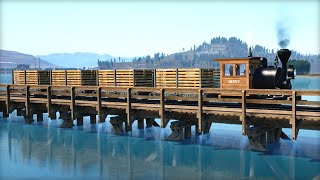 I Built a Beautiful Lakeside Railway on The New Map in Railroads Online [upl. by Oicneconi]