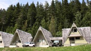 Nakusp Hot Springs cedar chalet accommodations amp hiking trails [upl. by Ahserb]