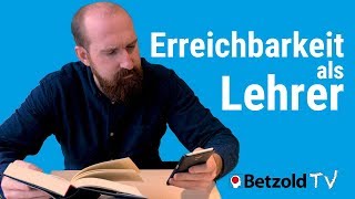 Erreichbarkeit als Lehrer  Immer und überall  Betzold TV [upl. by Fish825]