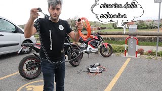 Ricarica qualsiasi motoscooter elettrico dalla colonnina con mennekes tipo 2 test SUPER SOCOTINBOT [upl. by Chatav119]