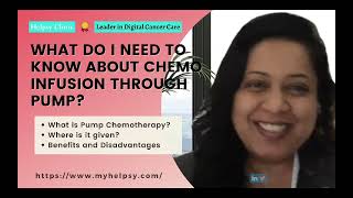 What Do I Need to Know about Chemotherapy Infusion Through Pump [upl. by Jeffries290]