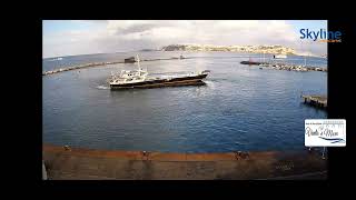 CAREMAR ADEONA amp TOURIST FERRY BOAT TERZO  IN PARTENZA DA PROCIDA  BY SKYLINE WEBCAM [upl. by Torrin997]