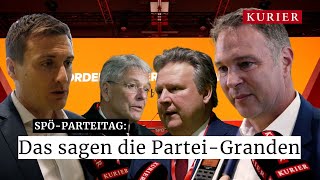 SPÖParteitag Das sagen die SPÖChefs [upl. by Benildas478]