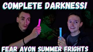 Can We Survive a Total Blackout Scare Maze  Fear Avon Valley Summer Frights Review [upl. by Tarryn]