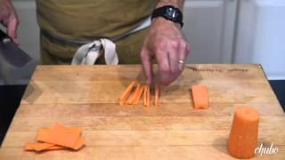 Hugh Acheson Demonstrates How to Dice a Carrot [upl. by Nahtad113]