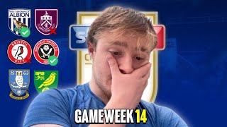 My Championship Predictions GAMEWEEK 14 [upl. by Bennion]