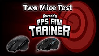 Kovaaks FPS trainer  Logitech G502 Hero vs Logitech G604 Lightspeed [upl. by Ashman]