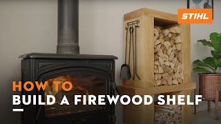 How to build a firewood shelf  STIHL DIY [upl. by Epps]