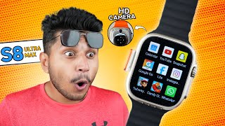 S8 Ultra Max With HD camera🔥 5G Android Smartwatch⚡️ Simcard YouTube All Apps Working❤️ [upl. by Ahsekar]