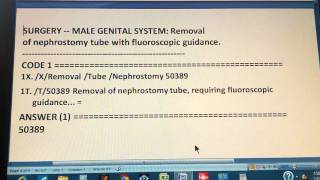 CPT RVA26091L1 surgery removal nephrostomy tube [upl. by Edwine]