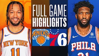 KNICKS at 76ERS  FULL GAME HIGHLIGHTS  January 5 2024 [upl. by Aikcin]