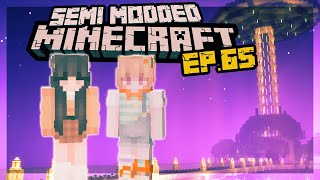 1201 Semi Modded Minecraft Building an Aesthetic Enderman Farm Pt 4  Ep 65 [upl. by Ylrehs]