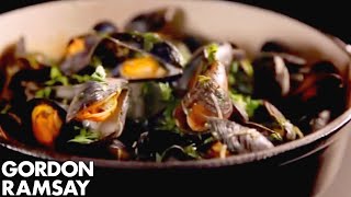 Mussels with Celery and Chilli  Gordon Ramsay [upl. by Amzu]