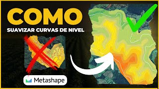 Como Suavizar as Curvas de Nível  Metashape e Qgis [upl. by Nichol]