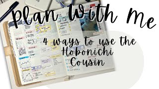 4 Ways To Use Your Hobonichi Cousin  Plan With Me [upl. by Sairacaz]