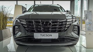 Hyundai Tucson Hybrid 2021 230 HP Amazon Grey  Premium Plus  Exterior amp Interior Review [upl. by Phillie]