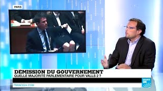 Démission du Gouvernement  Quelle majorité parlementaire pour Valls 2 [upl. by Ogram]