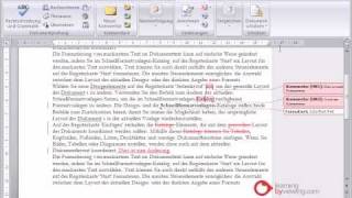 Microsoft Word Tutorial Deutsch überarbeiten Funktion [upl. by Auqenahc]