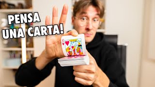 Il MIGLIOR trucco per LEGGERE la MENTE con le carte  Tutorial magia [upl. by Ilime]