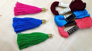 How to Make Pom Pom Tassels Diy tassel Tutorial [upl. by Nyssa758]