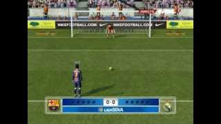 Barcelona 5  3 Real Madrid  Tanda de penaltis PES 2013 HD [upl. by Mariele626]