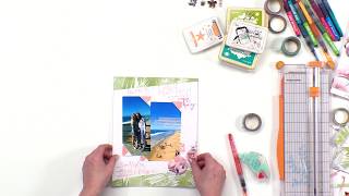 STORYLINE TIMELAPSE How to Build a Scrapbook Page [upl. by Alasteir]